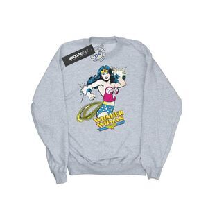 Wonder Woman Womens/Ladies Lasso Cotton Sweatshirt / Heather Grey